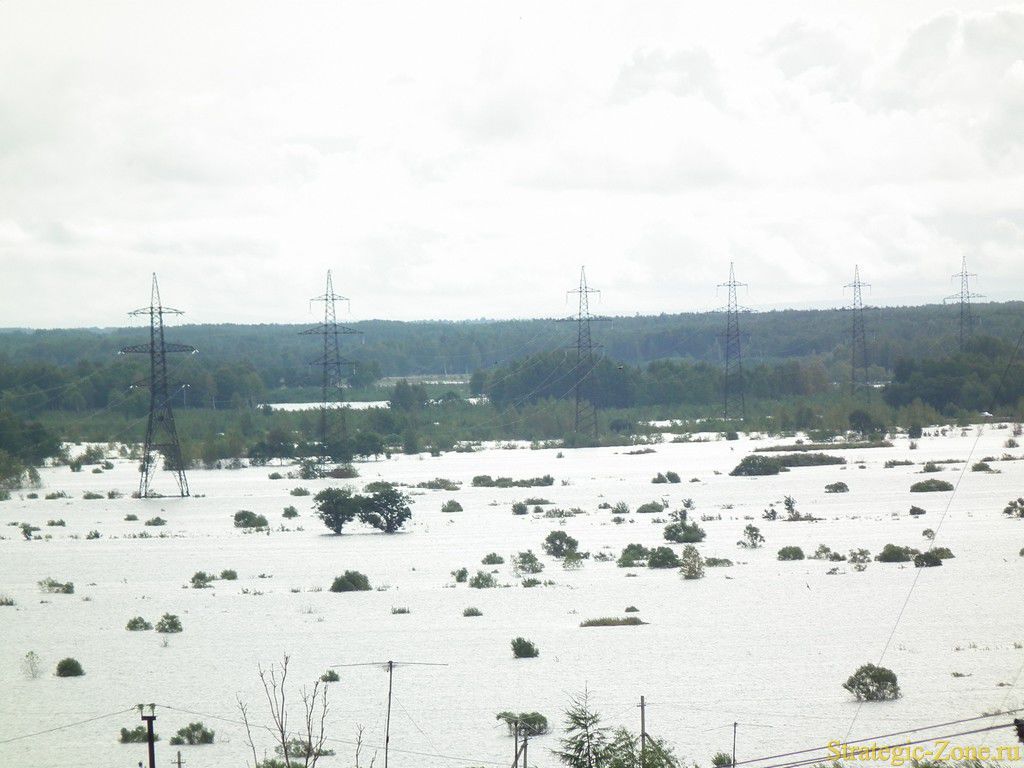 Река Обор -разливы
Паводок 2013
