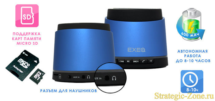  EXEQ SPK-1205
Портативная колонка EXEQ SPK-1205
